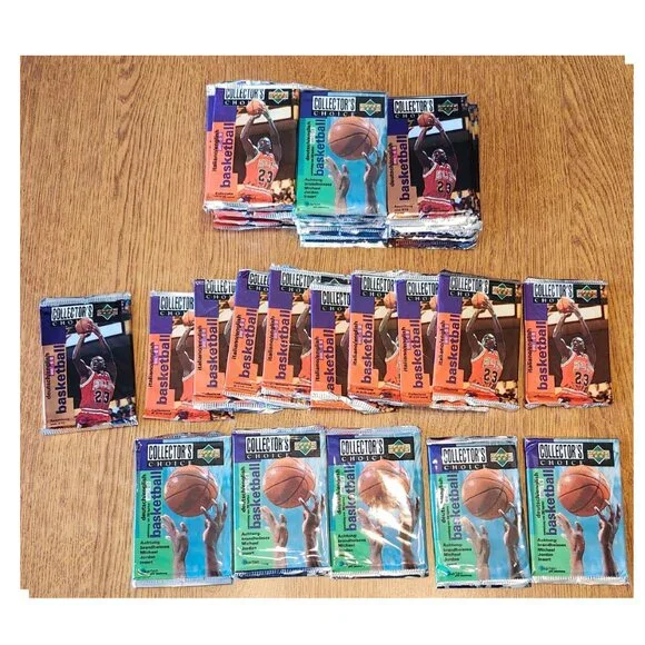 This listing is for 45 sealed 1995-96 Upper Deck Series 1 Basketball packs - Picture 2 of 2